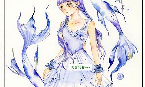 十二星座动漫少女绘画素材-十二星座动漫女孩手绘