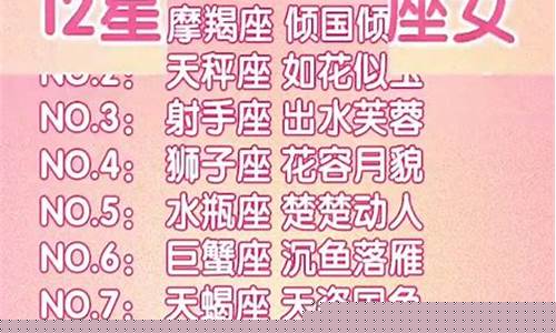 十二星座最漂亮排名-12星座最漂亮排名前5名