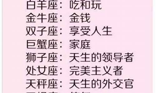 十二星座注定什么命-十二星座都是什么命运