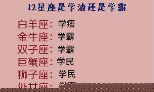 天蝎座干啥第一名-天蝎座是学霸还是学渣