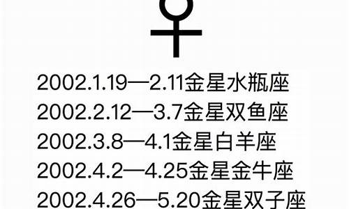 金星星座查询对照表怎么算-金星星座查询表格阳历