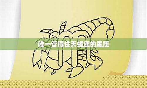 唯一宠天蝎座的星座-最宠天蝎座的星座男