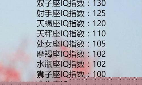 十二星座智商排名射手座垫底-十二星座智商排名