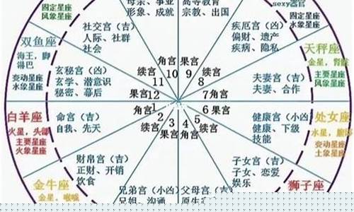 星盘十二宫位对应不同星座-星盘十二宫位对应身体十二个部分
